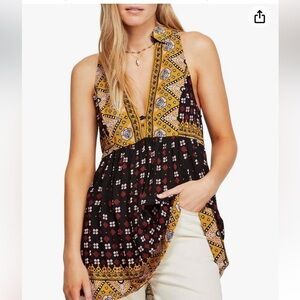 Free People Boho Women's Charlotte Sleeveless Tunic Top